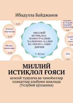 Ибадулла Самандарович Байджанов - Миллий истиқлол ғояси. Асосий тушунча ва тамойиллар плакатлар альбоми шаклида (Услубий қўлланма)