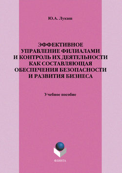 Юрий Александрович Лукаш - Эффективное управление филиалами и контроль их деятельности как составляющая обеспечения безопасности и развития бизнеса. Учебное пособие