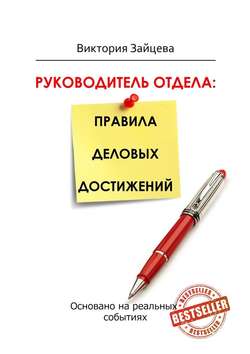 Виктория Зайцева - Руководитель отдела: правила деловых достижений