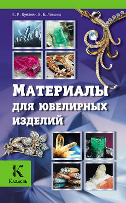 Скачать книгу Материалы для ювелирных изделий автора В. Б. Лившиц